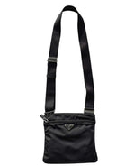 Load image into Gallery viewer, Prada Re-Nylon Messenger Bag Black (Pre-owned) CVBR2WD

