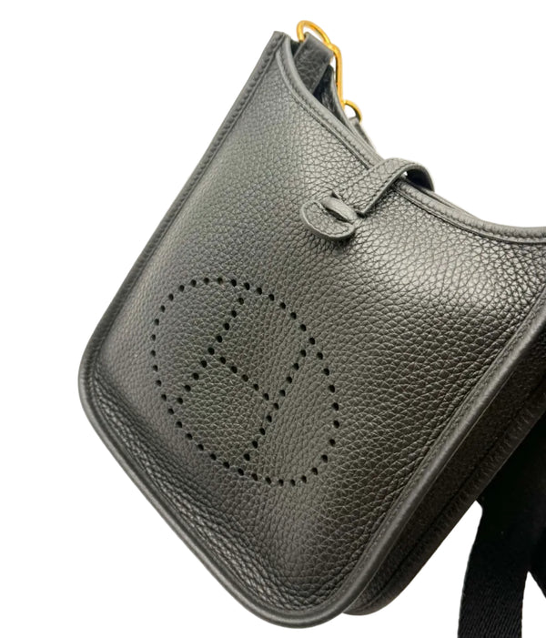 Hermès Taurillon Clemence Evelyne TPM Black (Like new) YCG94G3