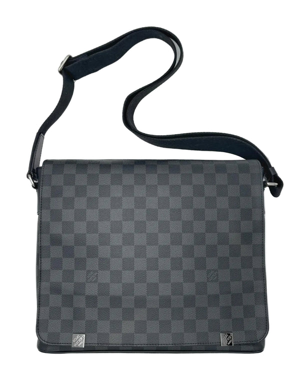 Louis Vuitton Messenger District Damier Graphite MM Black (Like new)