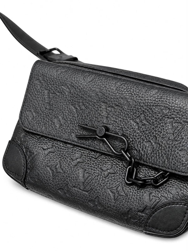 Louis Vuitton Taurillon Monogram Steamer Messenger Black (Like new) T9M24QH