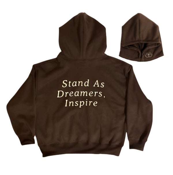 SONO Stand As Dreamers Inspire Hoodie Brown