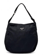 Load image into Gallery viewer, Prada Black Tessuto Nylon And Leather Shoulder Bag (Pre-owned)
