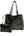 SAINT LAURENT Calfskin Crocodile Embossed Large Shopper Tote Black (Like new)