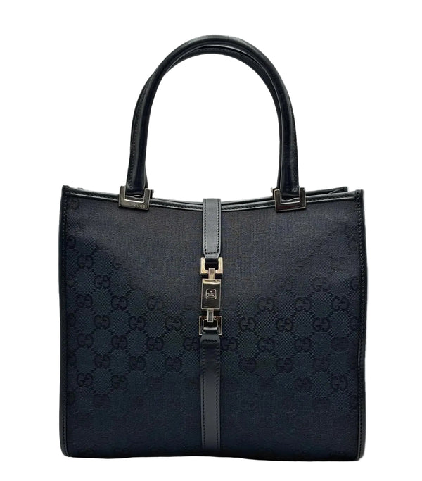 Gucci Black Guccissima Jacquard Jackie Tote (Pre-owned) 78GMTVQ