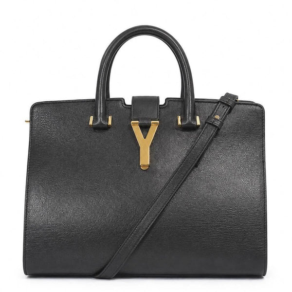 Yves Saint Laurent Black Saffiano Textured Leather Small Cabas (Pre-owned) WRDBVQ3