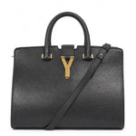 Load image into Gallery viewer, Yves Saint Laurent Black Saffiano Textured Leather Small Cabas (Pre-owned) WRDBVQ3
