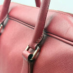Load image into Gallery viewer, Prada Saffiano Leather Travel Laptop Briefcase Handbag Ruby Red (Like new)
