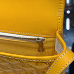 Load image into Gallery viewer, Goyard Goyardine Belvedere PM Shoulder Bag Yellow (Pre-Owned)
