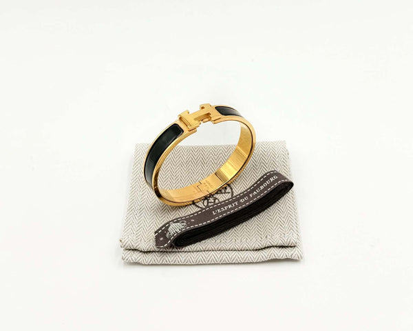 Hermes Clic Clac Bracelet Yellow Gold Plated (Like new)