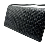 Load image into Gallery viewer, Gucci Black Micro Guccissima Leather Flap Crossbody Bag (Like new) 8JQCVMX
