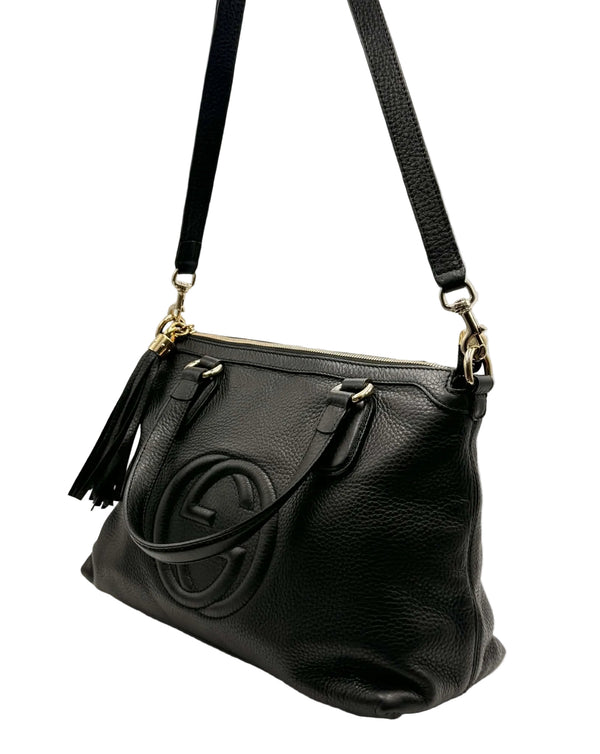 Gucci Soho Working Satchel Interlocking G Logo (Pre-owned)