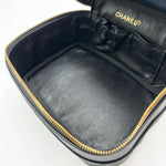 Load image into Gallery viewer, Chanel Lambskin Vanity Case in Black Leather (Pre-owned) T89KB46
