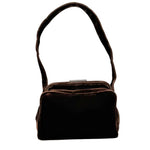 Load image into Gallery viewer, Prada Brown Velvet Top Handle Bag (Like new)
