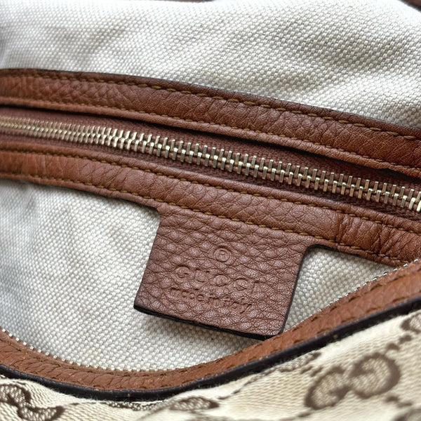 Gucci Beige/Brown GG Canvas Medium Bella Hobo Bag (Pre-owned) 48JHQKJ