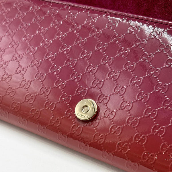 Gucci Micro-Guccissima Patent Leather Broadway Clutch Bag (Pre-owned)