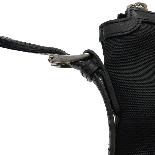 Gucci Techno Canvas Web Messenger Bag Black (Pre-owned)