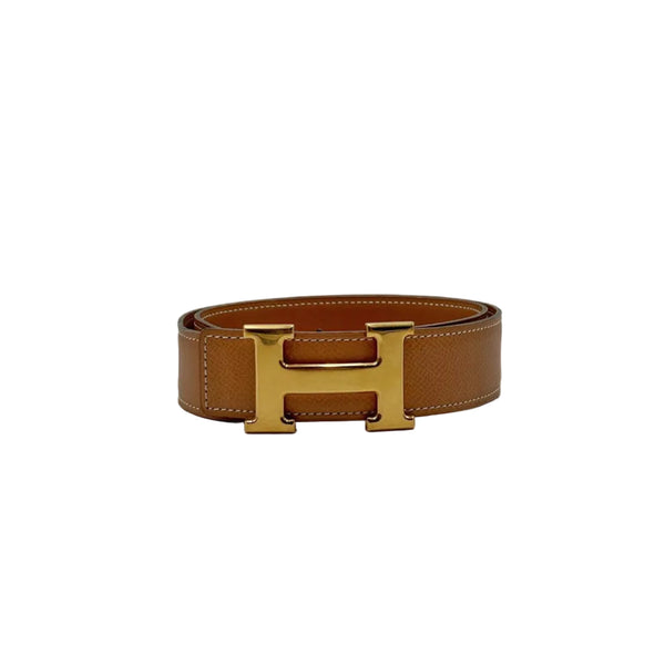 Hermès Barenia Leather Reversible Constance H Belt 60cm (Pre-owned) 4VY7KHG