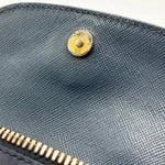 Load image into Gallery viewer, Prada Tessuto Nylon Clutch with Saffiano Trim and Chain Strap (Pre-owned) XHJTVC8
