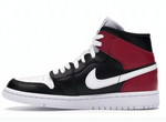 Load image into Gallery viewer, Jordan 1 Mid Black Noble Red (Women&#39;s)
