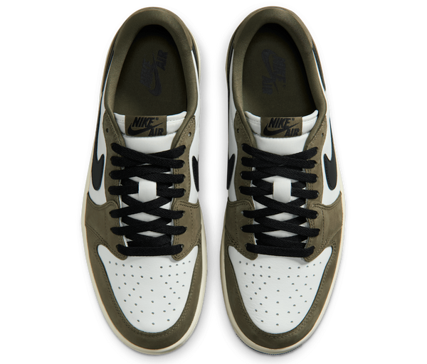Jordan 1 Retro Low Medium Olive Summit White Sail Black