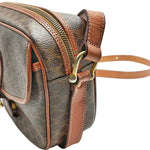 Load image into Gallery viewer, Celine Macadam Shoulder Bag in Brown Coated Canvas (Pre-owned)
