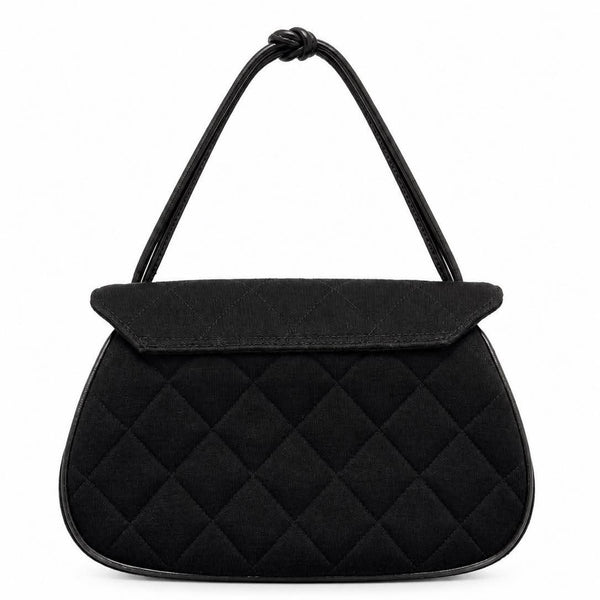Chanel Matelasse 2.55 Cotton Handbag Black (Pre-owned) 73V2CD3