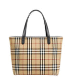 Load image into Gallery viewer, Burberry Canvas Nova House Check Tote Bag (Pre-owned) V2RM3RX
