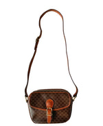 Load image into Gallery viewer, Celine Macadam Shoulder Bag in Brown Coated Canvas (Pre-owned)
