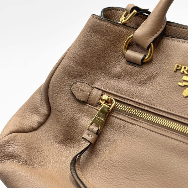 Prada Vitello Phenix Tote Cammeo (Like new) QV6W2BM