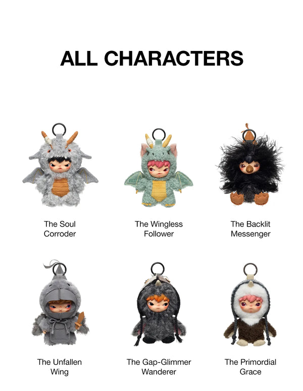 Popmart Hirono Mist-Walker Series Plush Doll Pendant Blind box (Sold per piece)