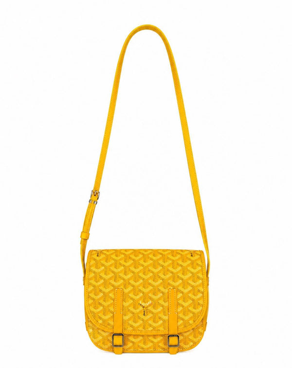 Goyard Goyardine Belvedere PM Shoulder Bag Yellow (Pre-Owned)