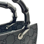Load image into Gallery viewer, Gucci Nylon Monogram  Bamboo Shopper Tote Black (Pre-owned)
