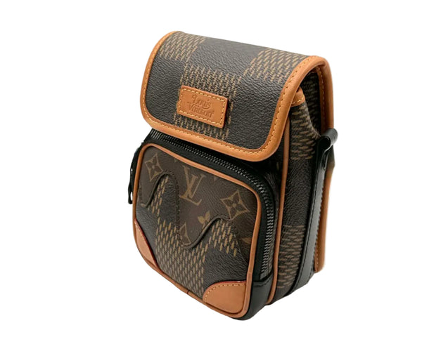Louis Vuitton x Nigo Amazone Messenger Damier Ebene Giant Nano Brown (Pre-owned)
