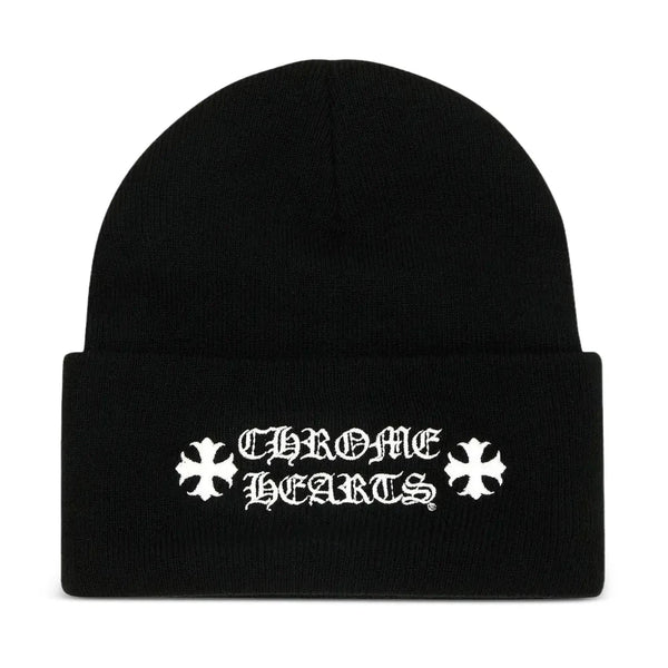 Chrome Hearts logo-embroidered Beanie Black