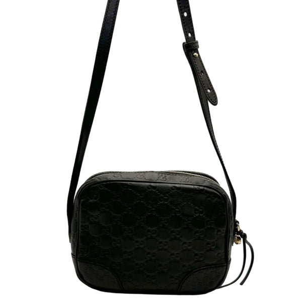 Gucci Microguccissima Bree Crossbody Bag Black (Pre-owned) TDR4863