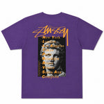 Load image into Gallery viewer, Stussy Statue Pig. Dyed Tee Purple
