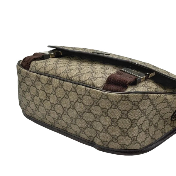 Gucci GG Brown Supreme Monogram Coated Canvas Messenger Bag (Pre-owned) 8G9DXTM