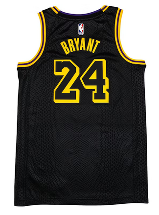 Nike Los Angeles Lakers Kobe Bryant Black Mamba City Edition Swingman JerseyBlack/Gold