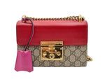 Load image into Gallery viewer, Gucci 2016-2025 Small GG Supreme Padlock crossbody bag (Pre-owned)
