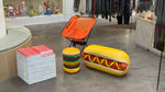 Load image into Gallery viewer, Rotary Hero Giant Hamburger Stool in Multi
