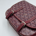 Load image into Gallery viewer, Goyard Goyardine Belvedere II PM shoulder bag Burgundy (Like new) HBJQK3H

