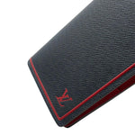 Load image into Gallery viewer, Louis Vuitton Blue/Red Taiga Leather Brazza Wallet (Bnew) W7K3246
