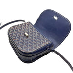 Load image into Gallery viewer, GOYARD Belvedere PM Bag Navy Blue (Like new) VK47X8B
