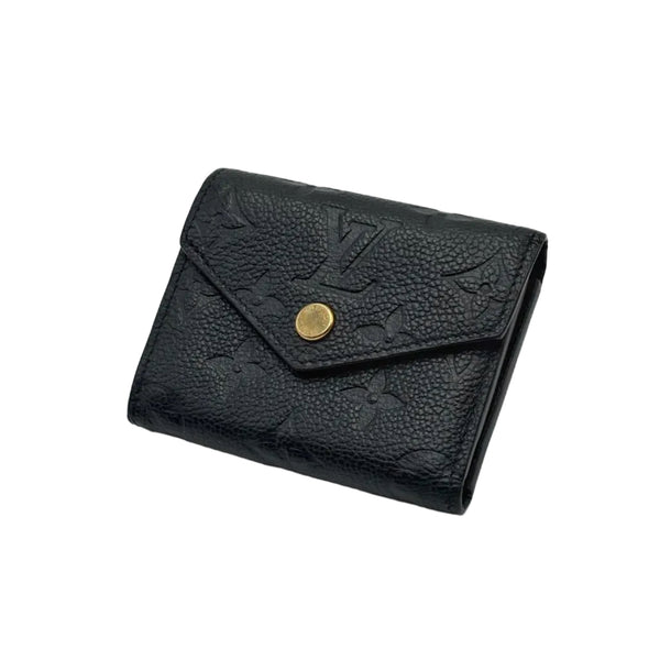 Louis Vuitton Victorine Wallet Black Leather (Like new) VQMY8R2