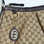 Load image into Gallery viewer, Gucci Beige/Brown GG Canvas Medium Sukey Hobo (Pre-owned) 9X9Y2WG
