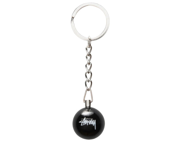 Stussy 8 Ball Keychain Black