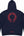 Chrome Hearts Red Horseshoe Logo Hoodie Navy