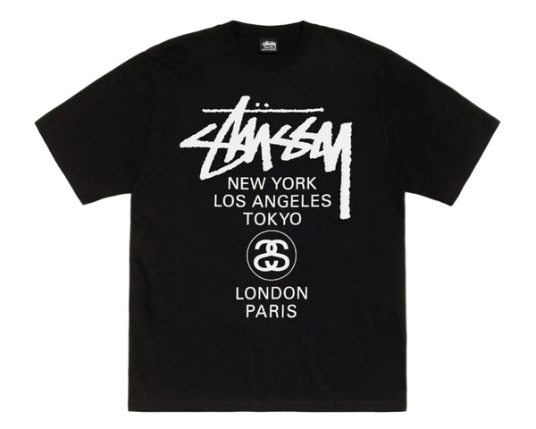 Stussy World Tour Tee Black