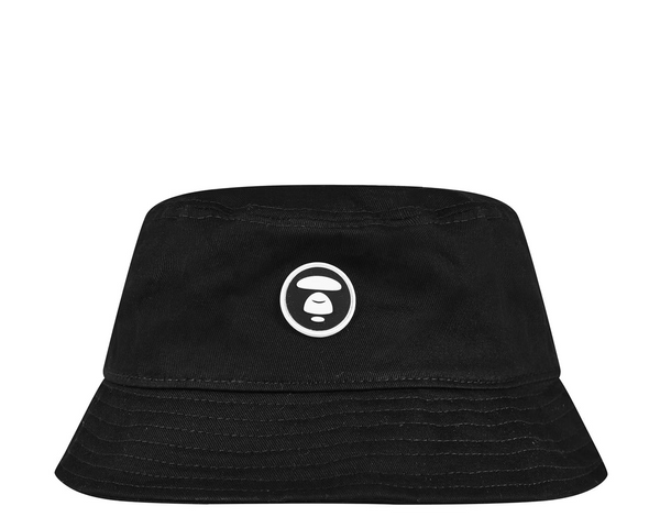 AAPE Logo Bucket Hat Black