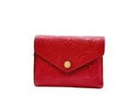 Load image into Gallery viewer, Louis Vuitton Red Monogram Empreinte Victorine Wallet (Like new)

